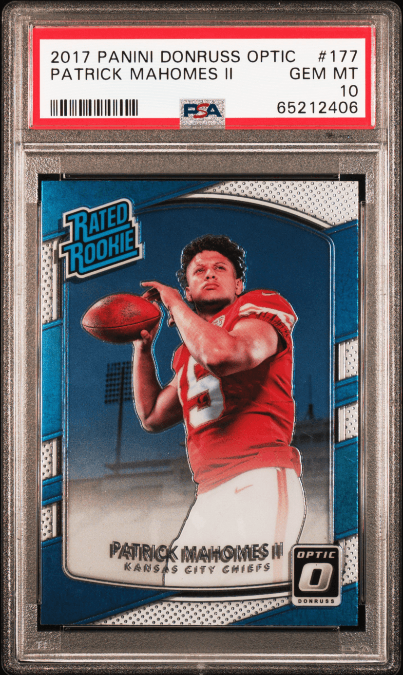2017 Panini Donruss Optic Patrick Mahomes PSA 10